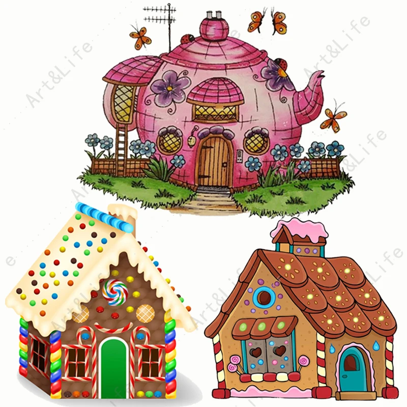 teapot biscuit house new metal cutting dies stencils for making scrapbooking papper card album birthday card embossing cut die free global shipping