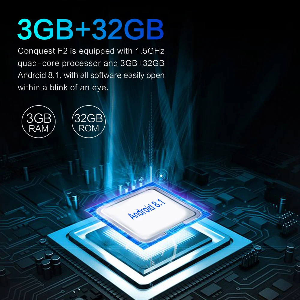 CONQUEST F2 мини IP68 Водонепроницаемый защищенный мобильный телефон Android 8 1 3 ГБ + 32 Гб 13