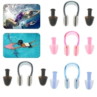 soft swimming earplugs nose clip case protective prevent water protection ear plug waterproof soft silicone swim dive supplies