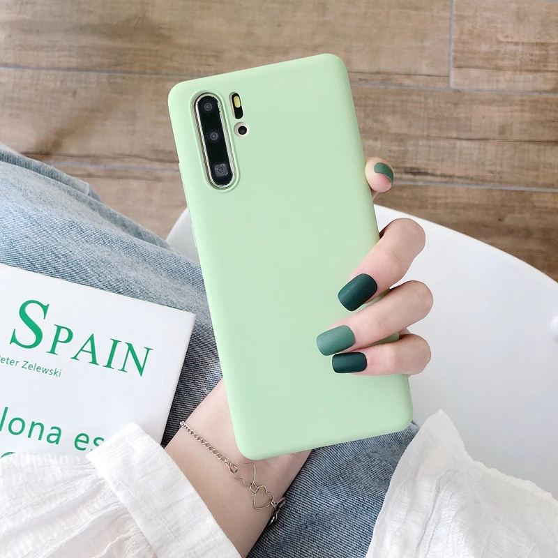 Цветной матовый мягкий силиконовый чехол из тпу для Samsung Galaxy A01 A10 A11 A21S A30 A31 A50 A51 A70