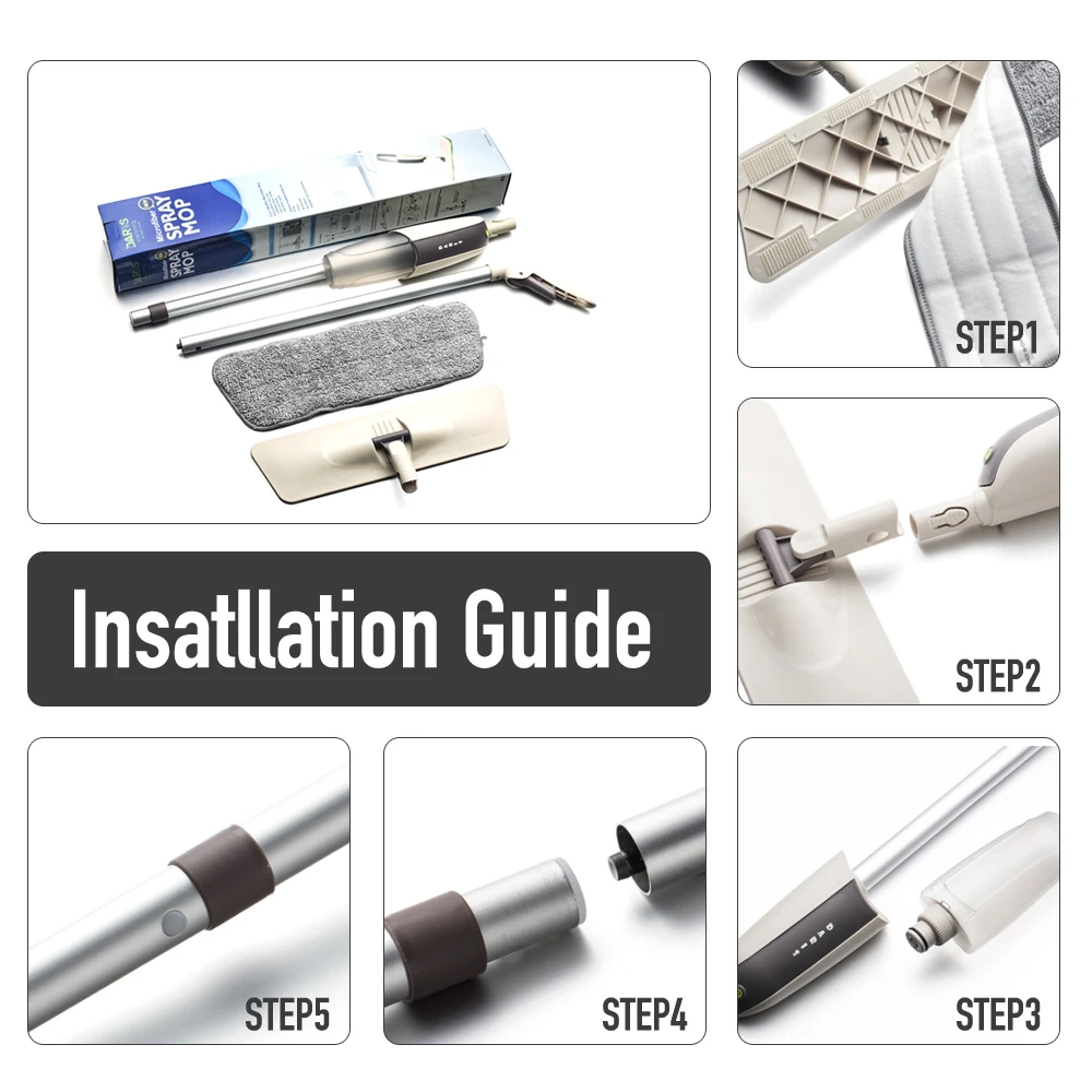 Профессиональная швабра с распылителем вращение на 360 градусов многоразовая