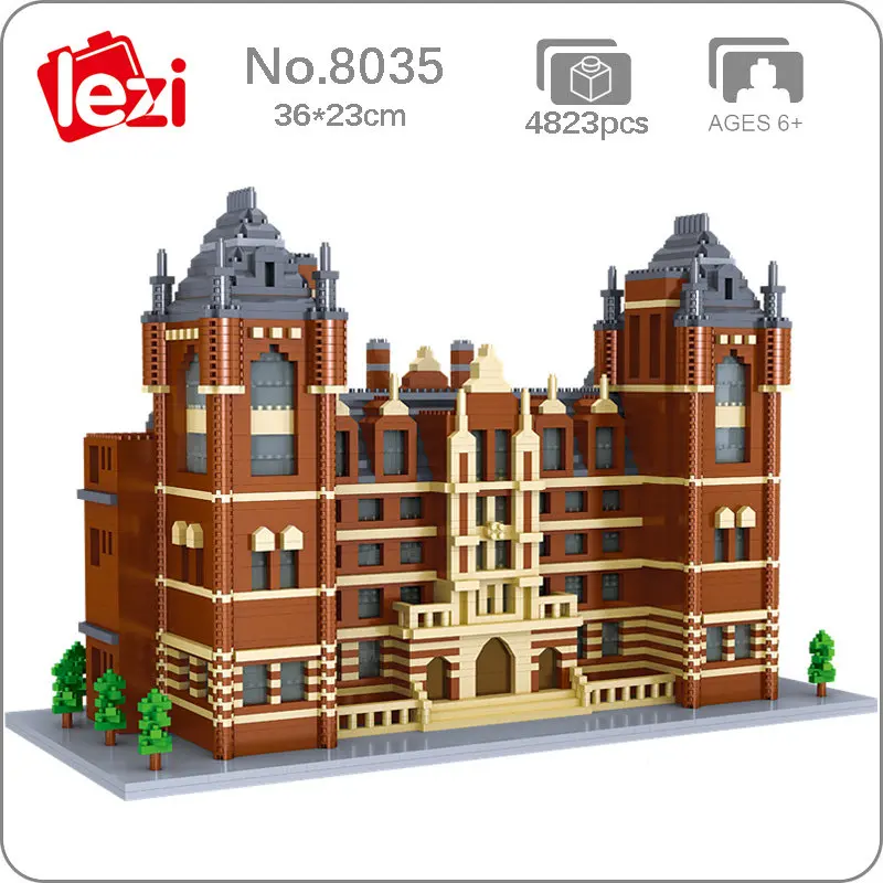 4823 шт Мини Мир архитектура Великобритания Королевский колледж музыки блок набор
