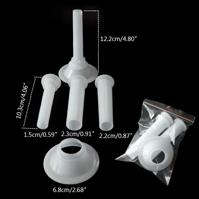 3 шт./компл. Мясорубка колбасный шприц наполняющие трубки DIY приспособление для