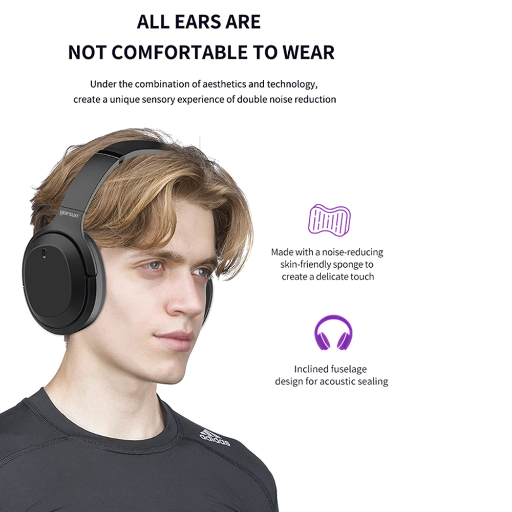 M98 беспроводные наушники Bluetooth 5,0, Складные стерео наушники с активным шумоподавлением, гарнитура с микрофоном, 3,5 мм аудио вход для iphone 11