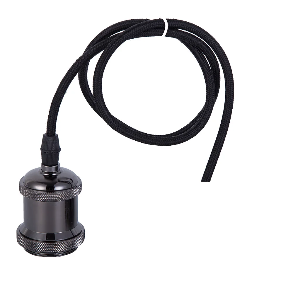 

AC110-220V E27 Light Lamp Bulb Holder Flexible Extension Wire light Socket lamp holder base with six colors