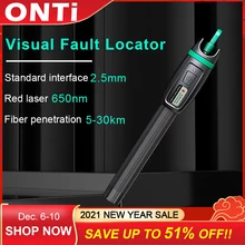 ONTi High Quality Visual Fault Locator 1mW 10mW 20mW 30mW Red Light Fiber Optic Cable Tester 5-30KM Range