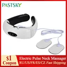Электрический импульсный массажер для шеи, импульсный массажер для шейного позвонка, ФИЗИОТЕРАПЕВТИЧЕСКИЙ акупунктурный инструмент для магнитной терапии и облегчения боли