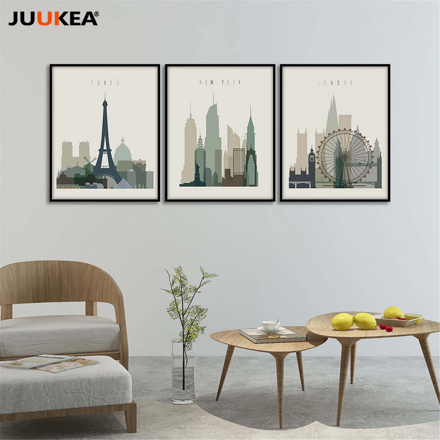 3 шт. Современная печать холст картина плакат известного Лондон Париж Нью Йорк