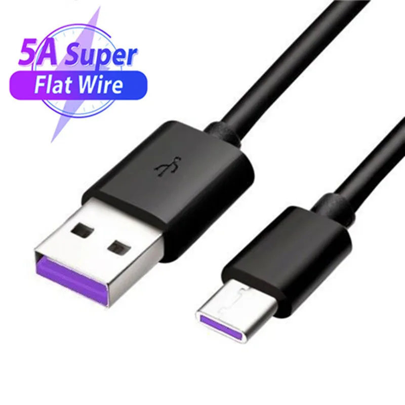 Быстрое зарядное устройство QC 3 0 USB для автомобиля 5A Type C кабель Huawei P20 Honor 9X 20 Redmi 8
