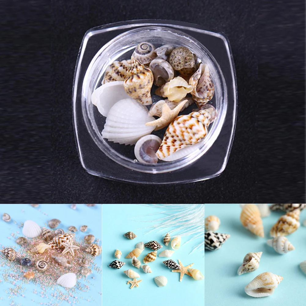 Натуральные 3D мини-украшения для ногтей ракушки сделай сам украшения ногтевого