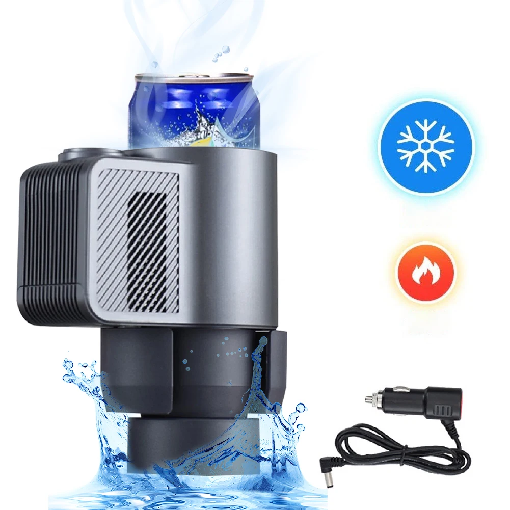 

ABS Aluminum Cooling Beverage Drinks Cold Cans Smart Auto Car Drinking Bottle Cup Holder Cooler for Camping Travel Driving