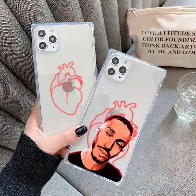 

PNL QLF Phone Case Transparent for iPhone 7 8 11 12 s mini pro X XS XR MAX Plus cover Clear mobile bag