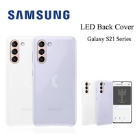 2021 new 100 official original samsung led back cover case s view protects led cover for samsung galaxy s21 s21 plus s21 5g