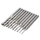 10 шт. 11. 52. 02. 53. 175 мм 2 флейты Концевая фреза Карбид сферическая Концевая фреза ЧПУ гравировальный фреза для электроинструментов