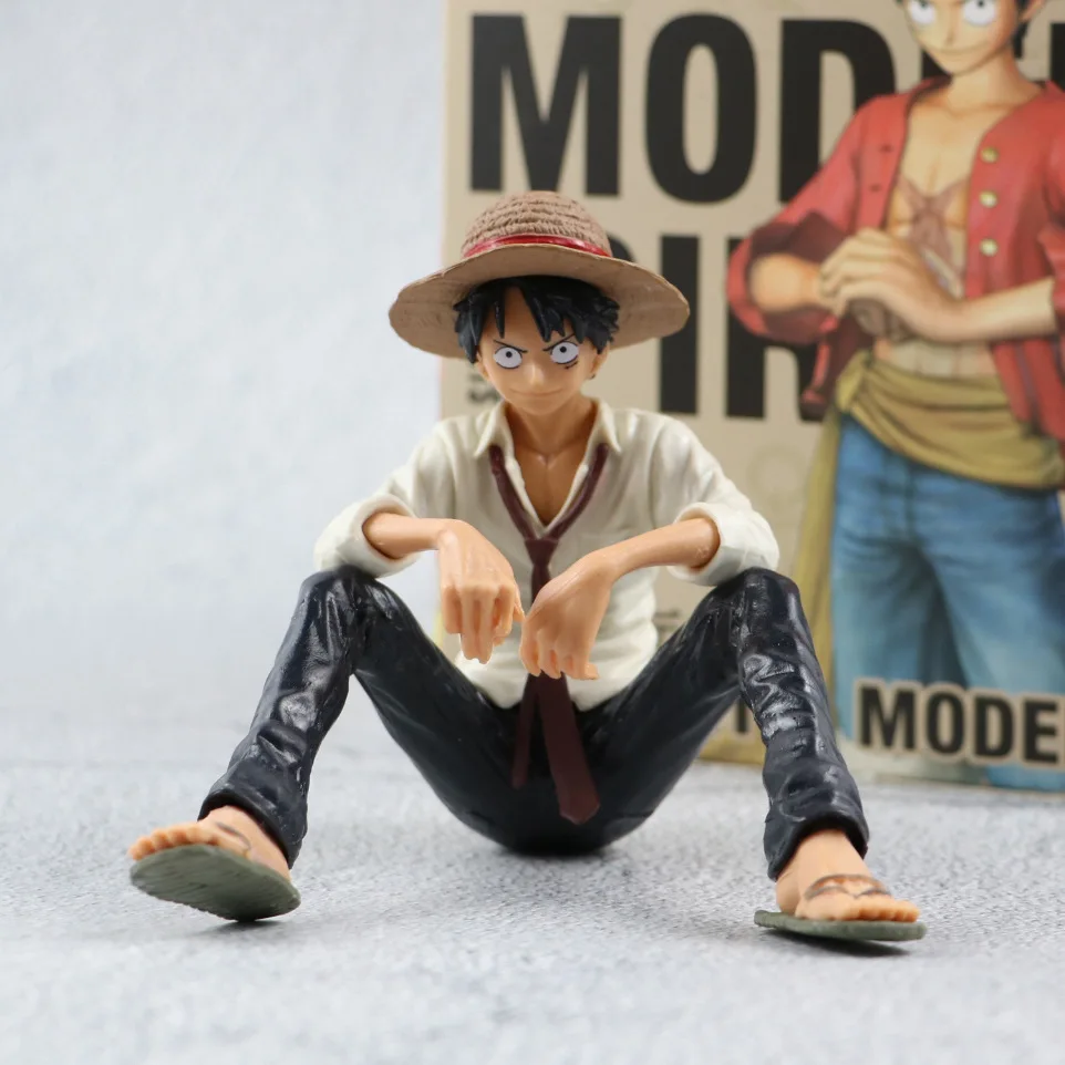 

One Piece Luffy Doll Living Room Office Anime Model Decoration Home Car Ornaments Children Gift Boy's Room Desk Decor