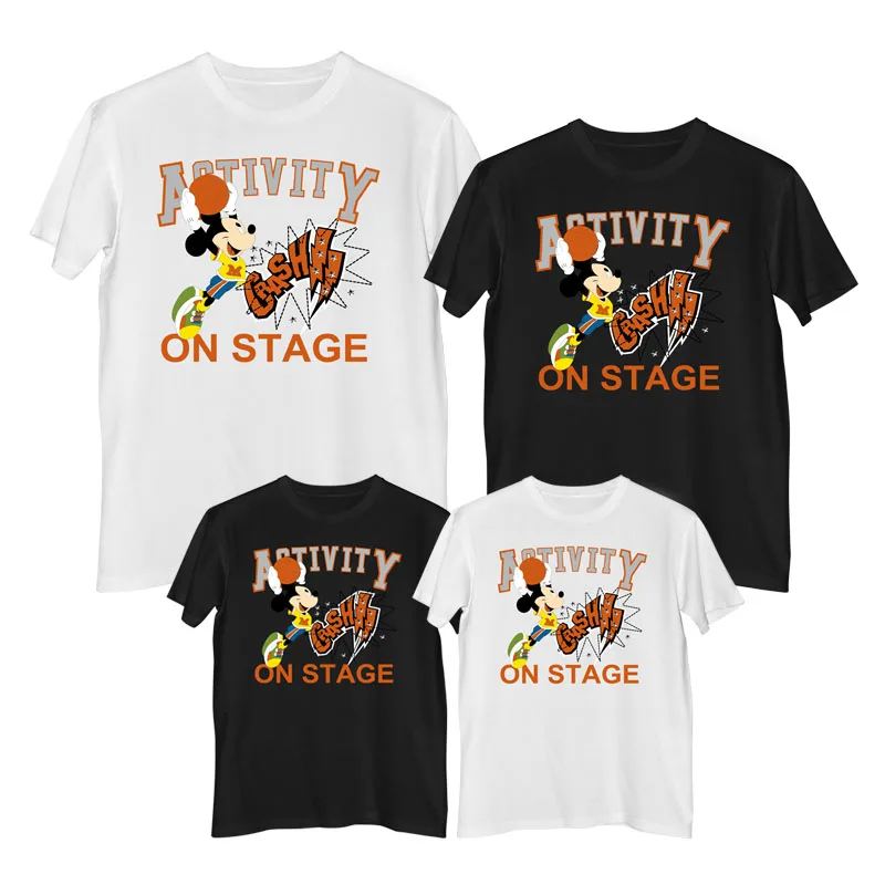 Футболка с изображением Диснея Микки Мауса удобная летняя модная одежда из 100%