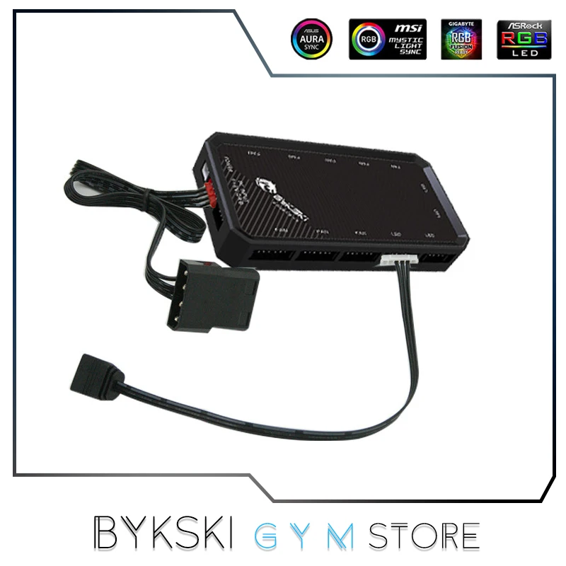 

Adapter SYNC Cable For 5V RGB Controller, Small 6Pin/4Pin To 3Pin(4-1) AURA Series Lighting,Male-Female Computer RGB Accessories