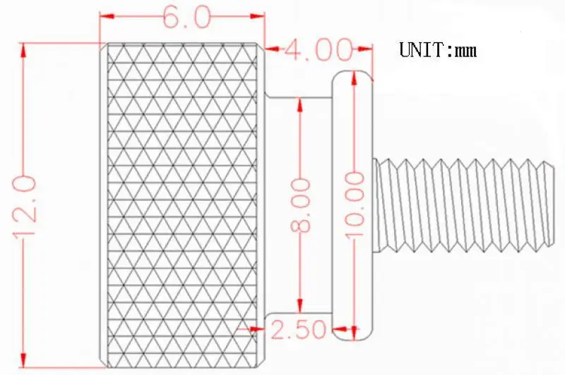 4 шт m3x7 цветной алюминиевый спл