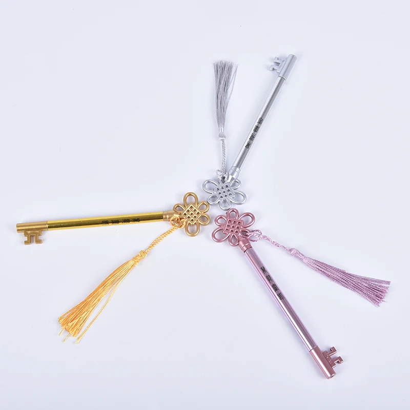 Милая китайская гелевая ручка с узлом для ключей креативная кисточкой