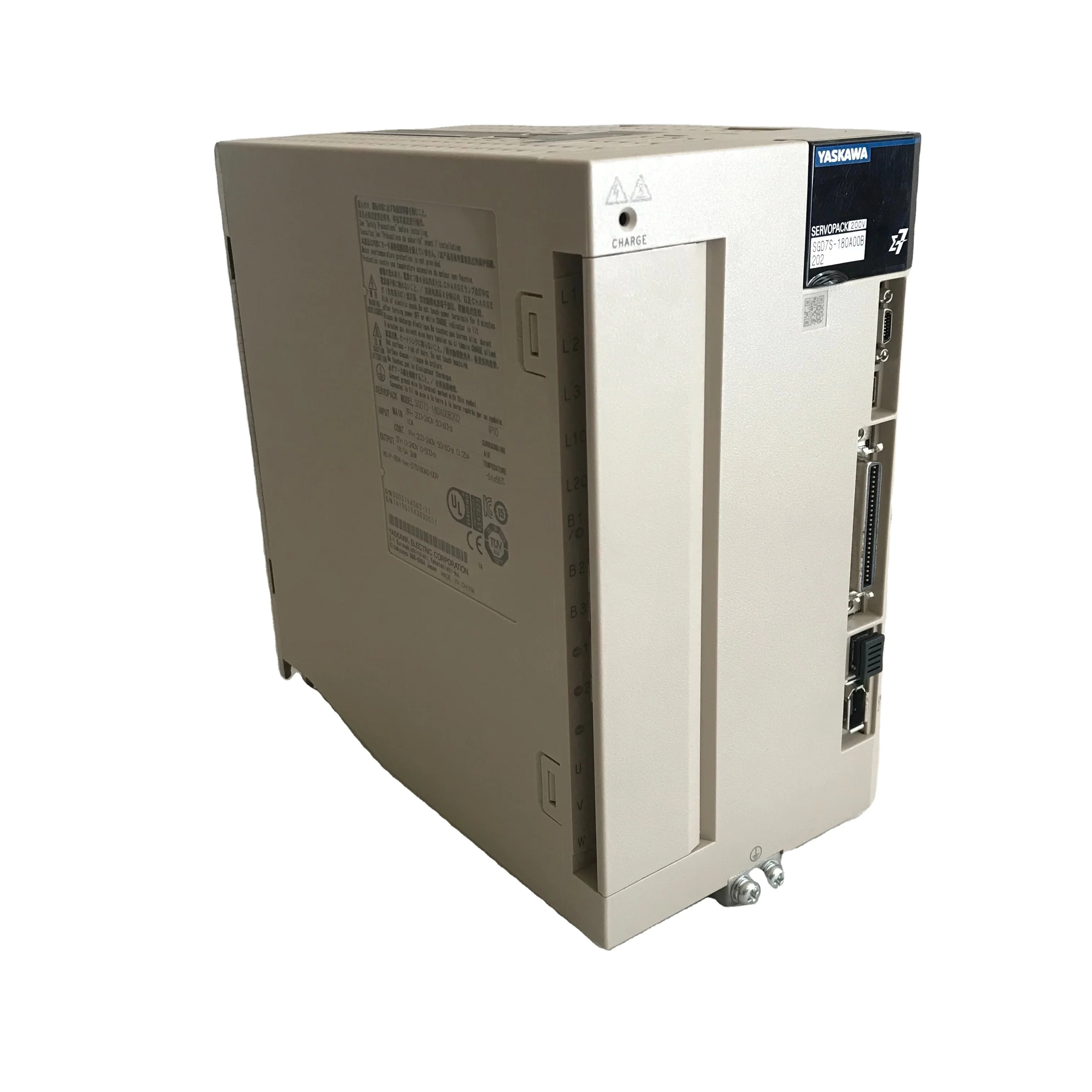 

Yaskawa AC Servo Drive 200V 2KW 18.5A SGD7S-180A00B202