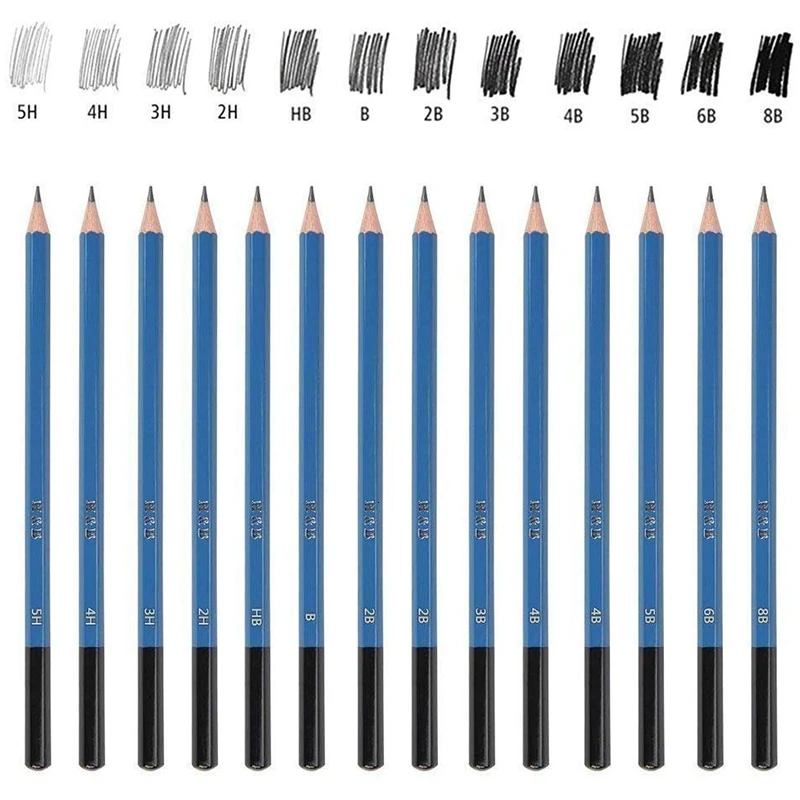 35PCS Drawing Pencils Artists Sketching Art set with Sketch Paper Zipper Case includes Graphite Pastel Charcoal | Канцтовары для