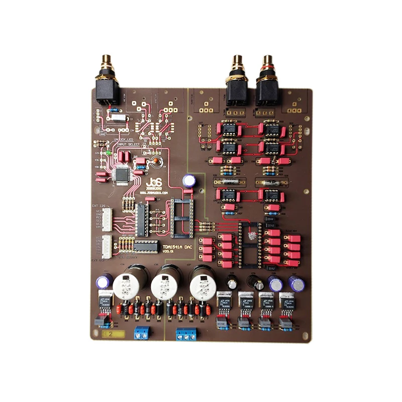 TDA1541 DAC decoder board semi-finished products without SAA7220 TDA1541chip USB optical fiber Bluetooth expansion interface | Электроника