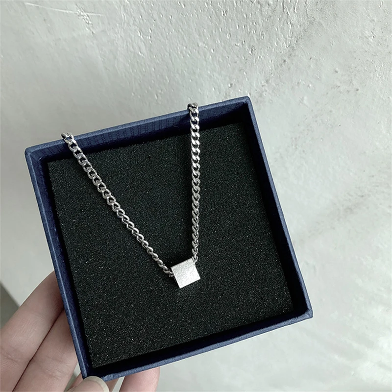 

Creative Minimalist Hip Hop Wild Punk Square Pendant Men's Women's Necklace Party Jewelry Holiday Gift Wholesale