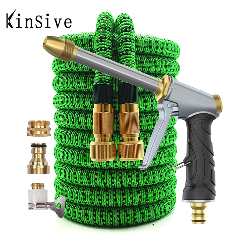 Расширяемый садовый шланг гибкая насадка для мойки автомобиля высокого давления