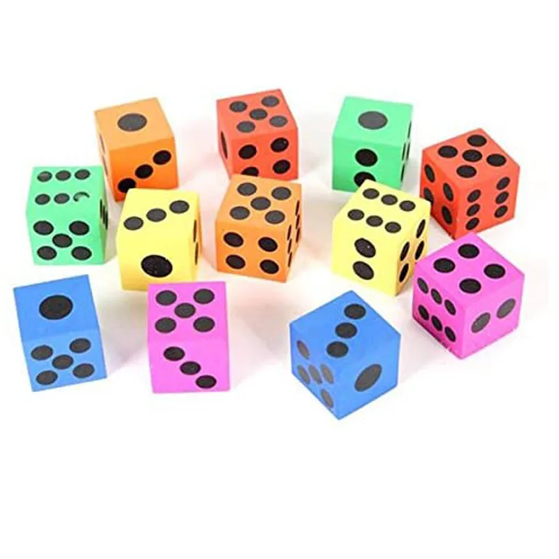 

Children's foam dice game For board game (random color)