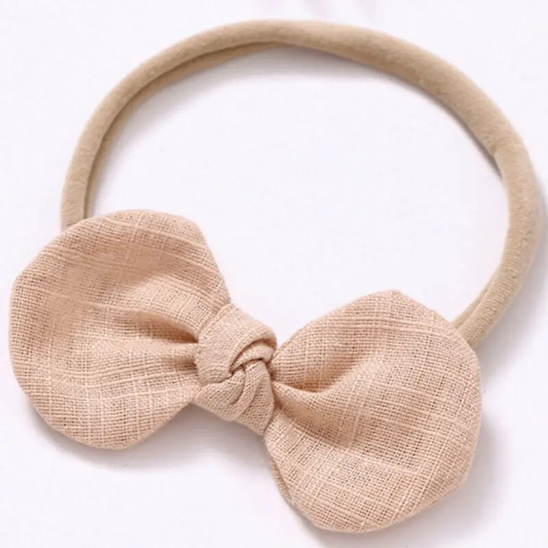 

4PCs Baby Girl Headbands for Girls Turban Baby Bows Headband Nylon Hair Accessories