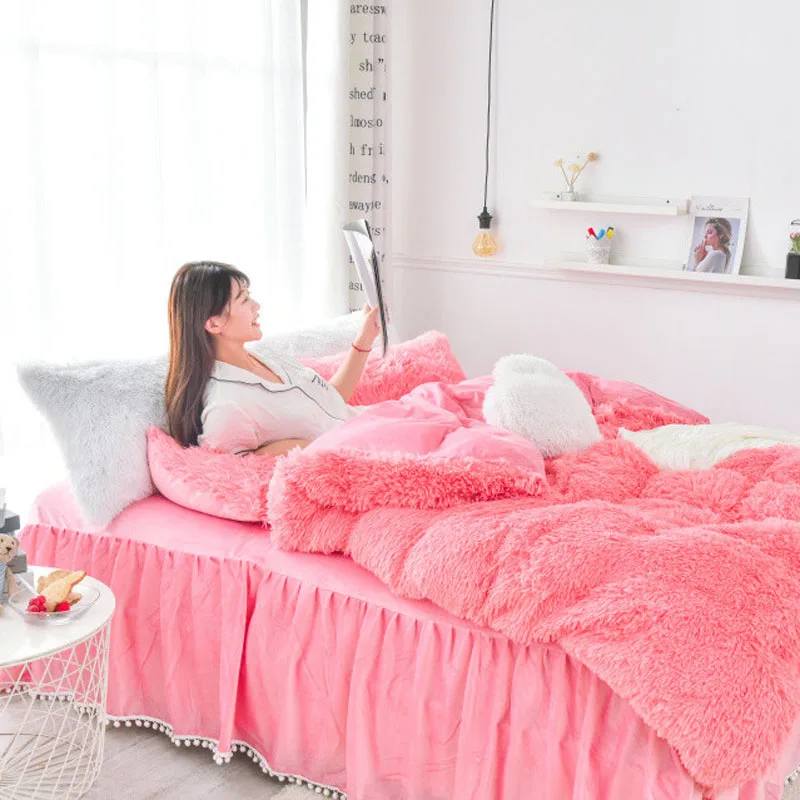 AB Cloud бархатный Кристальный бархат в стиле принцессы 4 шт. пододеяльник