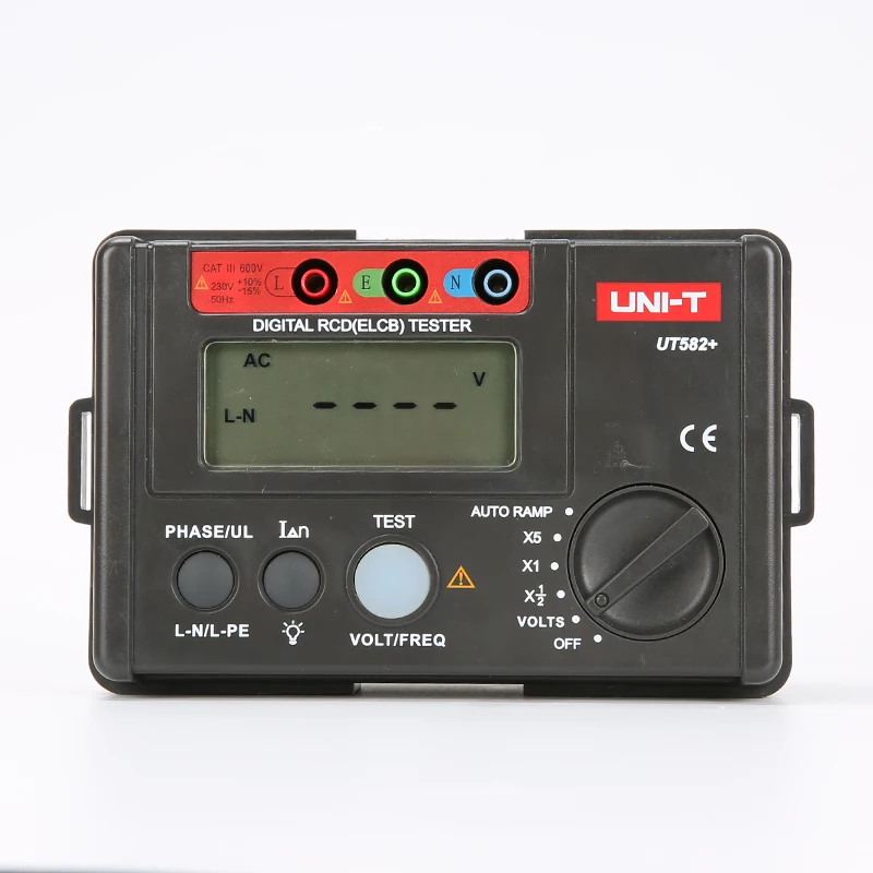 UNI-T UT582+ Цифровой тестер УЗО (ELCB) Тестер переключателя защиты от утечек / Цифровое