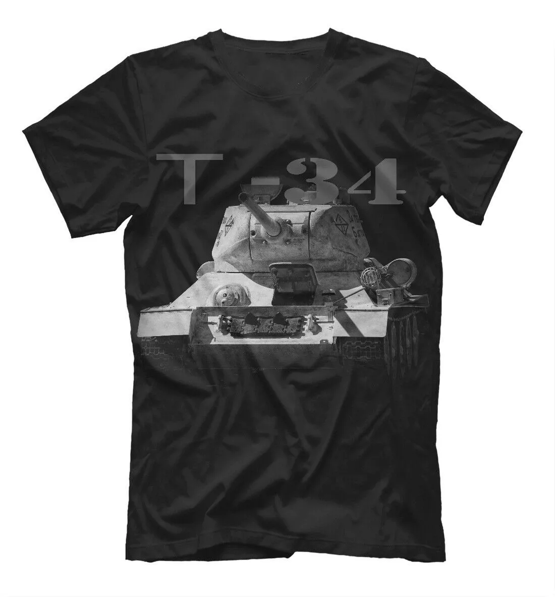 

Russia Army T-34 Tank T-Shirt. Summer Cotton Short Sleeve O-Neck Men's T Shirt New S-3XL