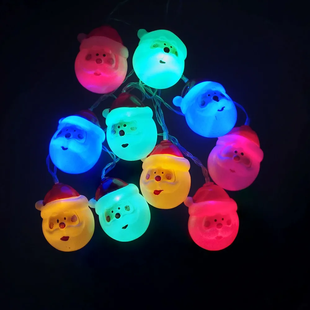 Новинка 10 светильник льников осветительная цепочка на голову Санты креативное