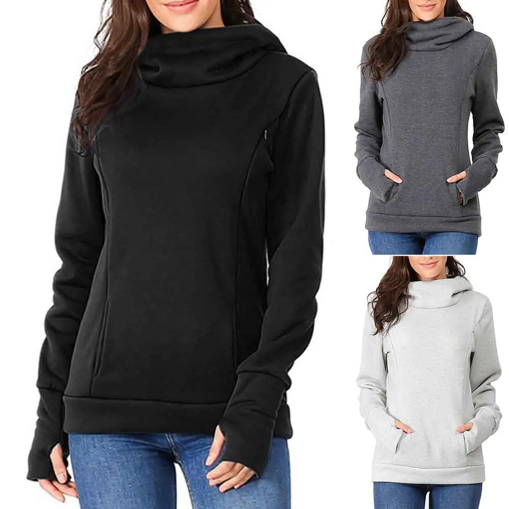 Повседневная Толстовка для беременных женщин с двойной молнией и кормящих мам