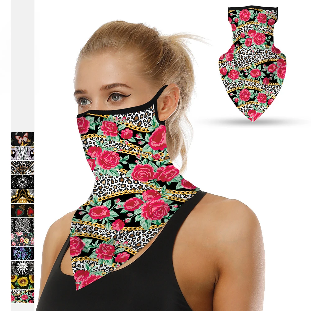 

Fashion 3D Multifunction Sun Protection Scarf Neck Outdoor Sport Earloop Headband Unisex Windproof Dust Scarf Cycling Wristband