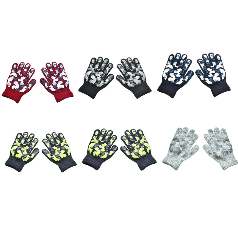 

Children's Winter Warm Knitted Gloves for Outdoor Sports Riding Camping Climbing G5AE