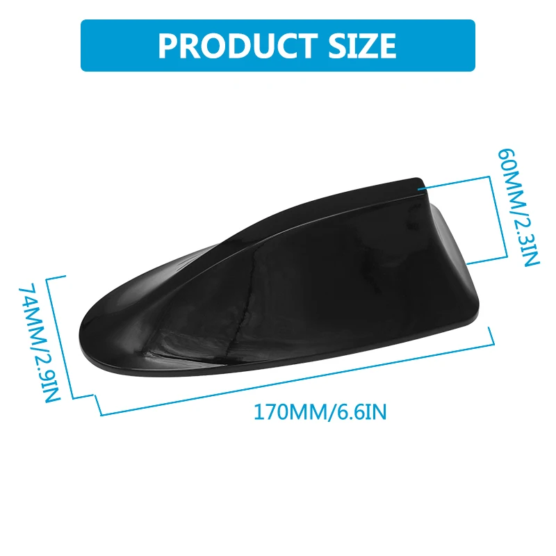 Автомобильная декоративная наклейка на крышу радиоантенна универсальный