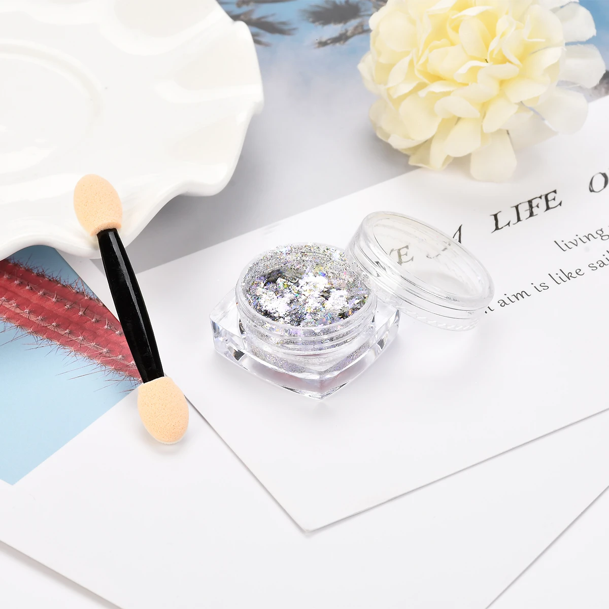 BeautyBigBang, 0,2 г, хамелеон, лак для ногтей, неровные блестки, порошок кораллового цвета, блестки, маникюрные украшения ногти, блестки