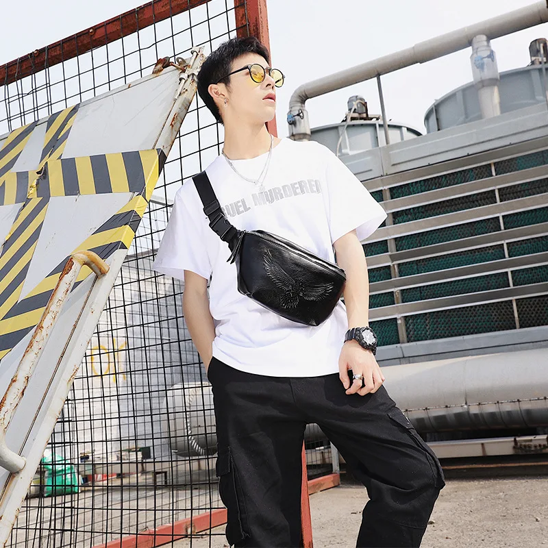 2019 новая Корейская версия нагрудной сумки Мужская наклонная через плечо поясная