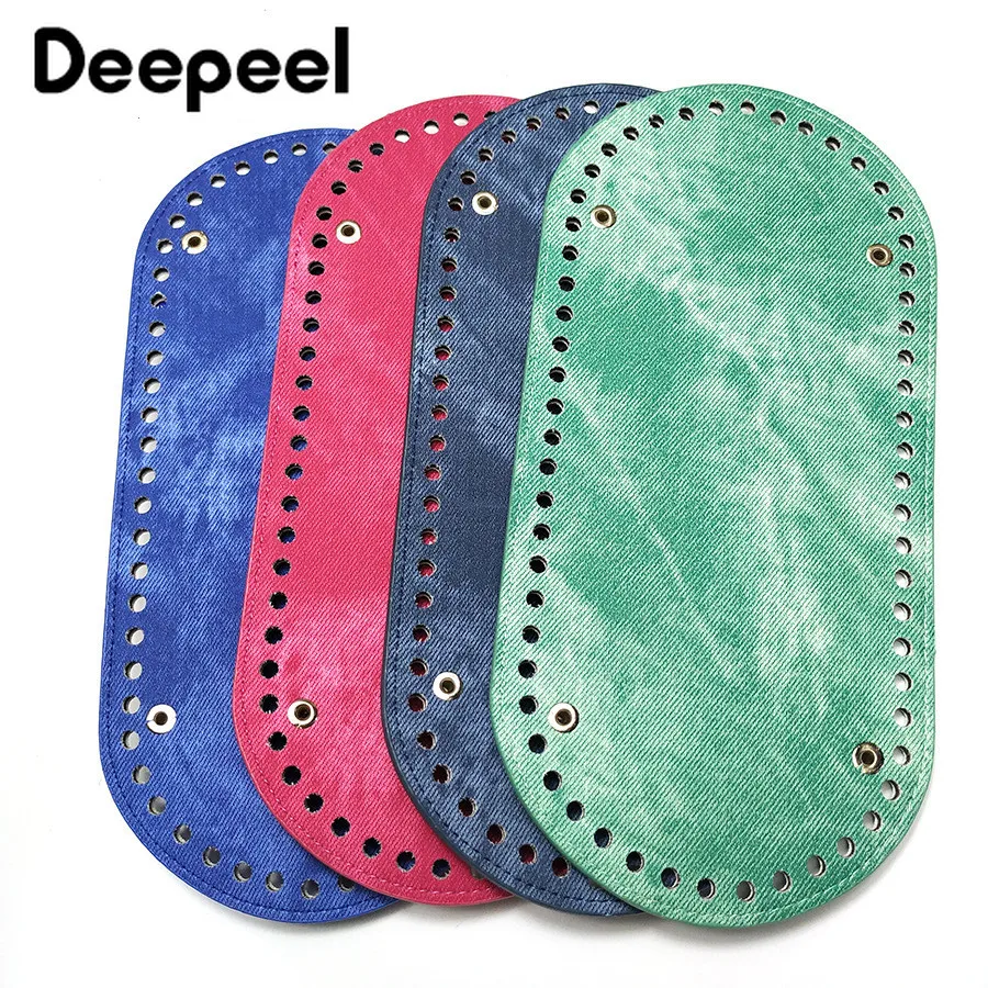 Deepeel 1 шт. 25*12 см овальное дно для вязаная сумка PU кожаный кошелек аксессуары волос