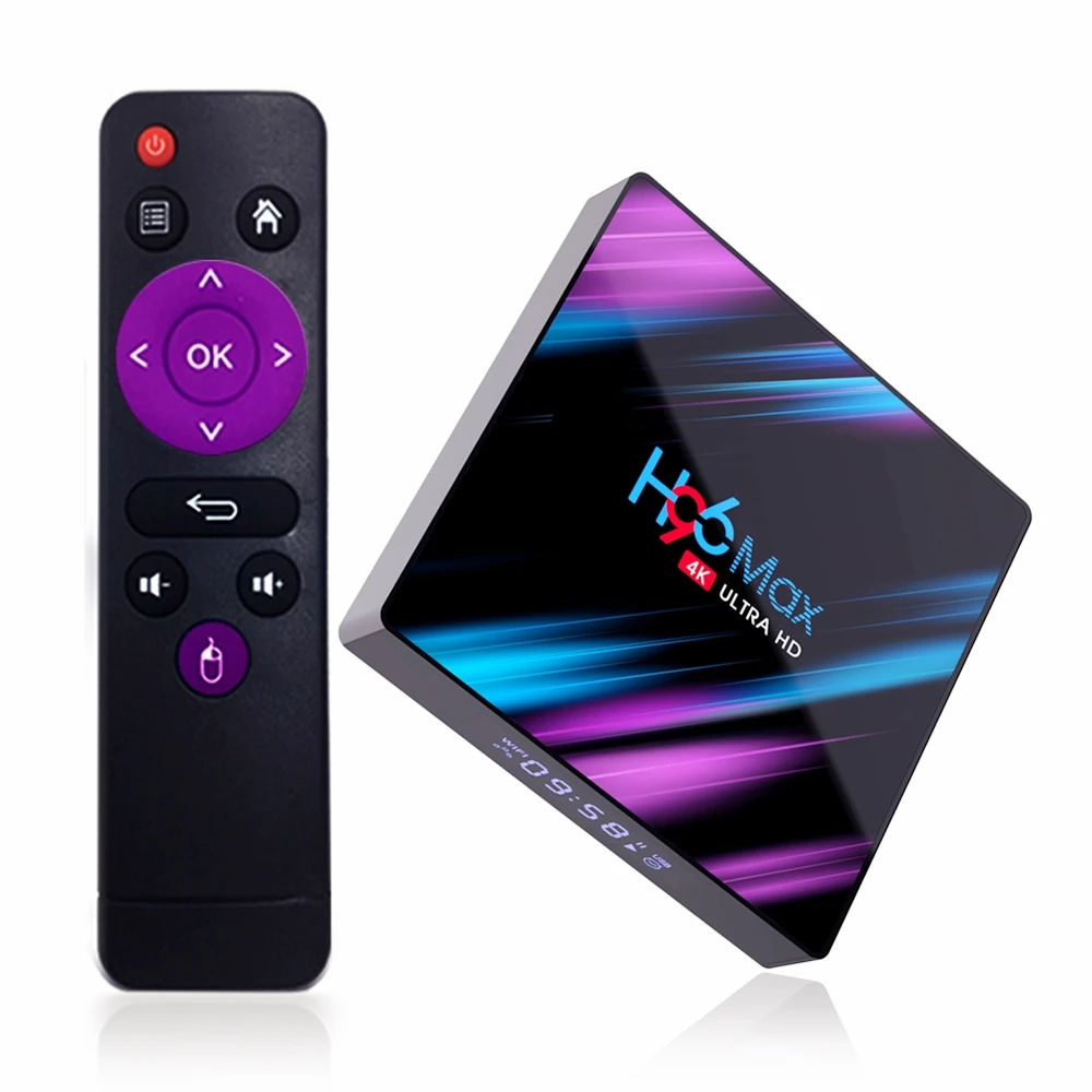 ТВ-приставка на Android 9 0 4K Ultra HD медиаплеер TV Box Youtube Google Assistant Φ Wif Bluetooth 4 16 ГБ 32 |