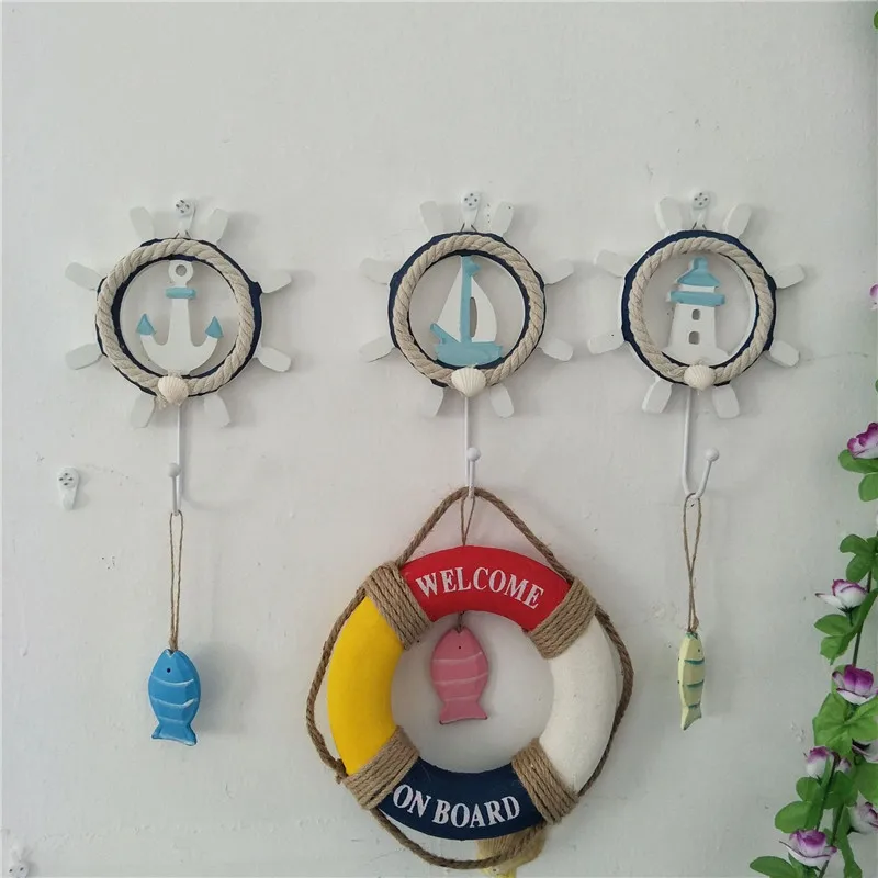CHENN морская тема украшение для вечеринки деревянный руль спасательный круг