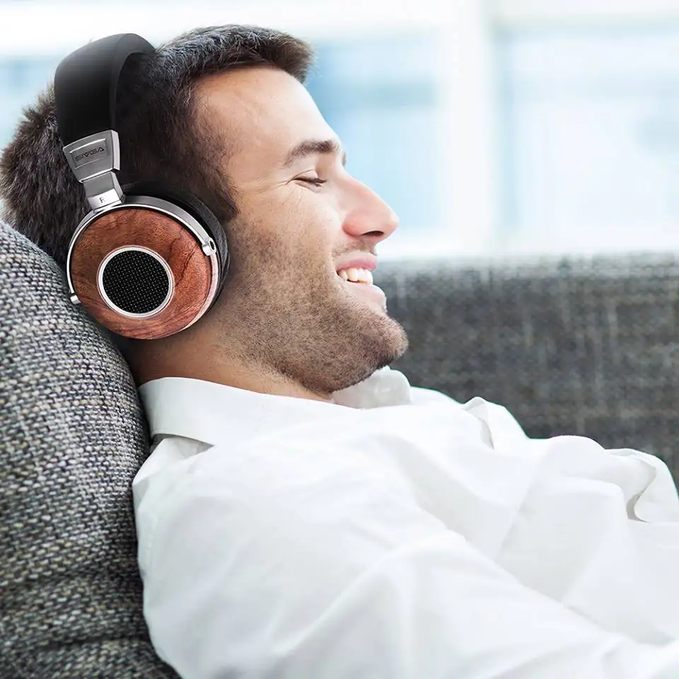 SIVGA SV007 деревянный бас Hi-Fi стерео шумоизоляция над ухом DJ динамические проводные наушники с микрофоном