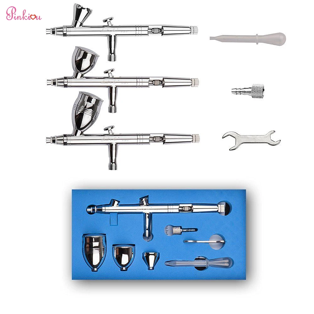 

Ручка-распылитель 0,3 мм с иглами для комплект аэрографа двойного действия, аэрограф для дизайна ногтей, тату, для временного макияжа, космет...