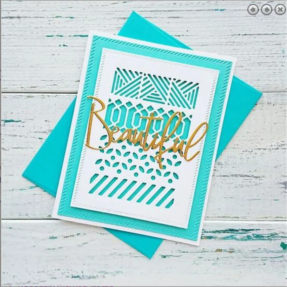 

Frame Background Stencil Metal Cutting Dies and Stamps For Scrapbooking Photo Album Decoration Embossing Paper Card Craft