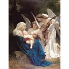 Song Of The Ангел Уильям Адольф Портрет с предварительно нанесенными надписями 11CT, перекресная строчка, набор сделай сам вышивка DMC нитки швейные мулина