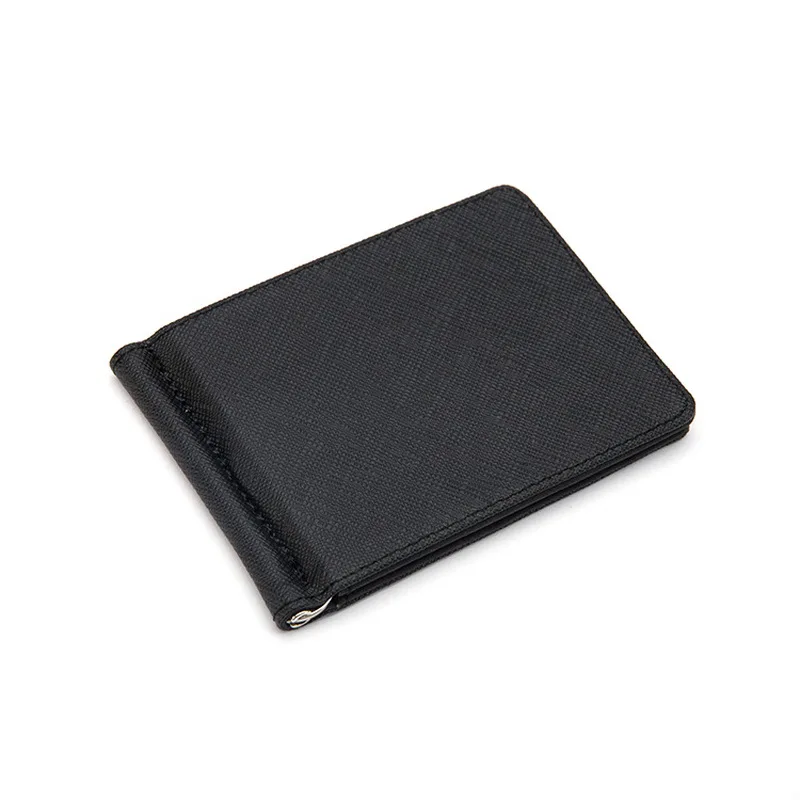 

Brand Men Wallet Short Skin Wallets Purses PU Leather Money Clips Sollid Thin Wallet For Men Purses Multiple Colors