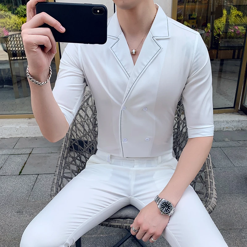 (Куртки + брюки) 2019 новый стиль мужские весенние деловые костюмы из чистого