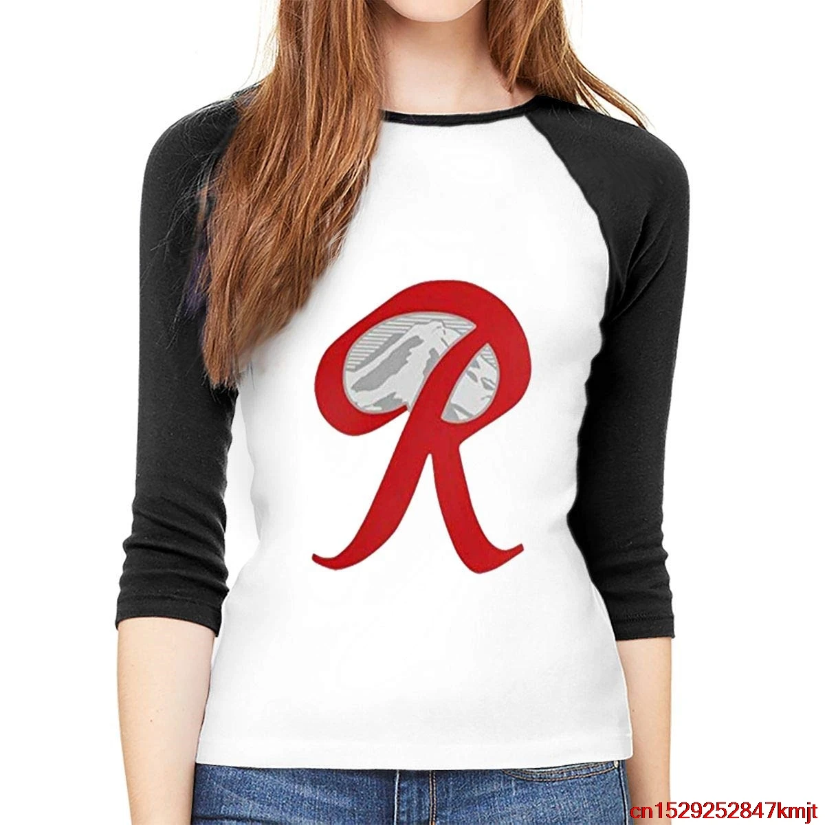 Женские повседневные топы FGHFG с рукавом 3/4 и круглым вырезом TFGHFG|Мужские футболки|